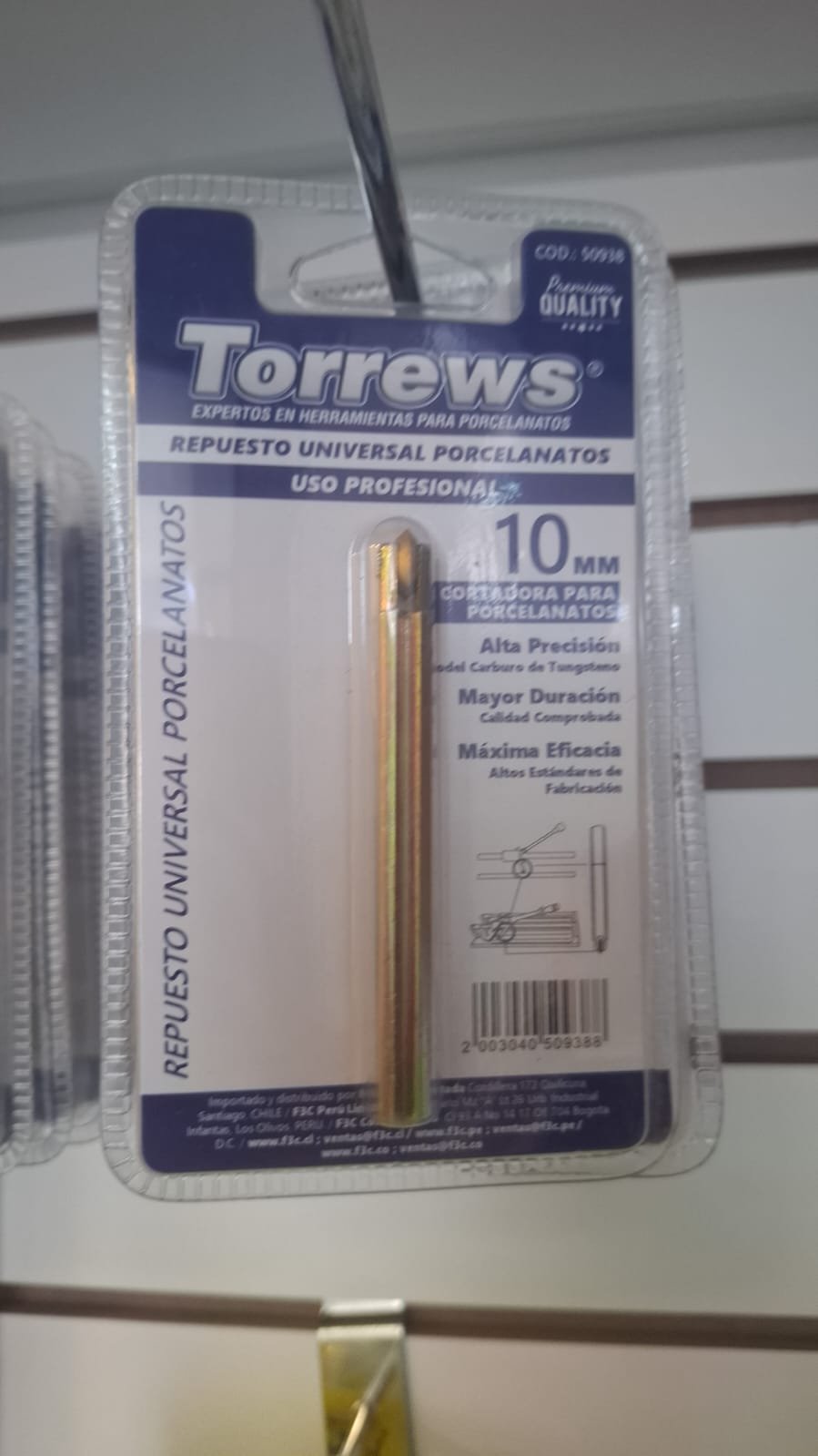 REPUESTO VASTAGO 10MM TORREWS
